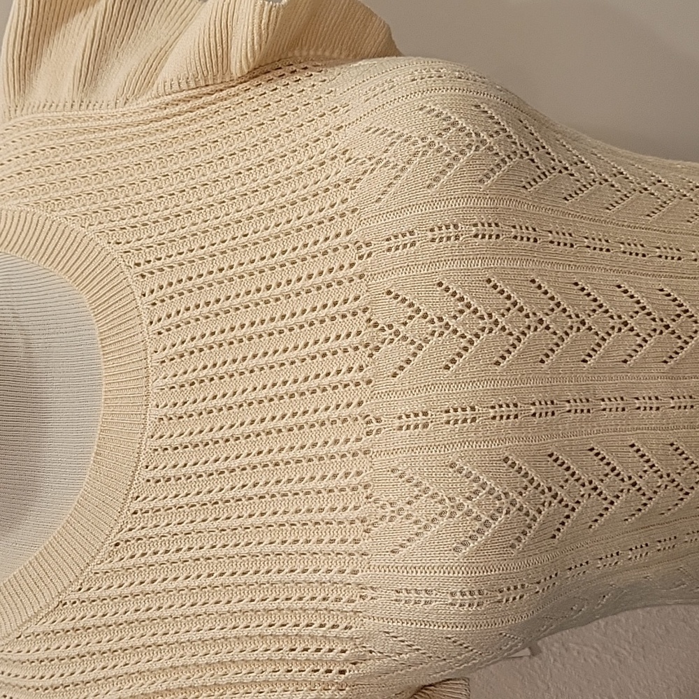And Now This Cream Knit Ruffle Sleeve Top - Picture 2 of 6